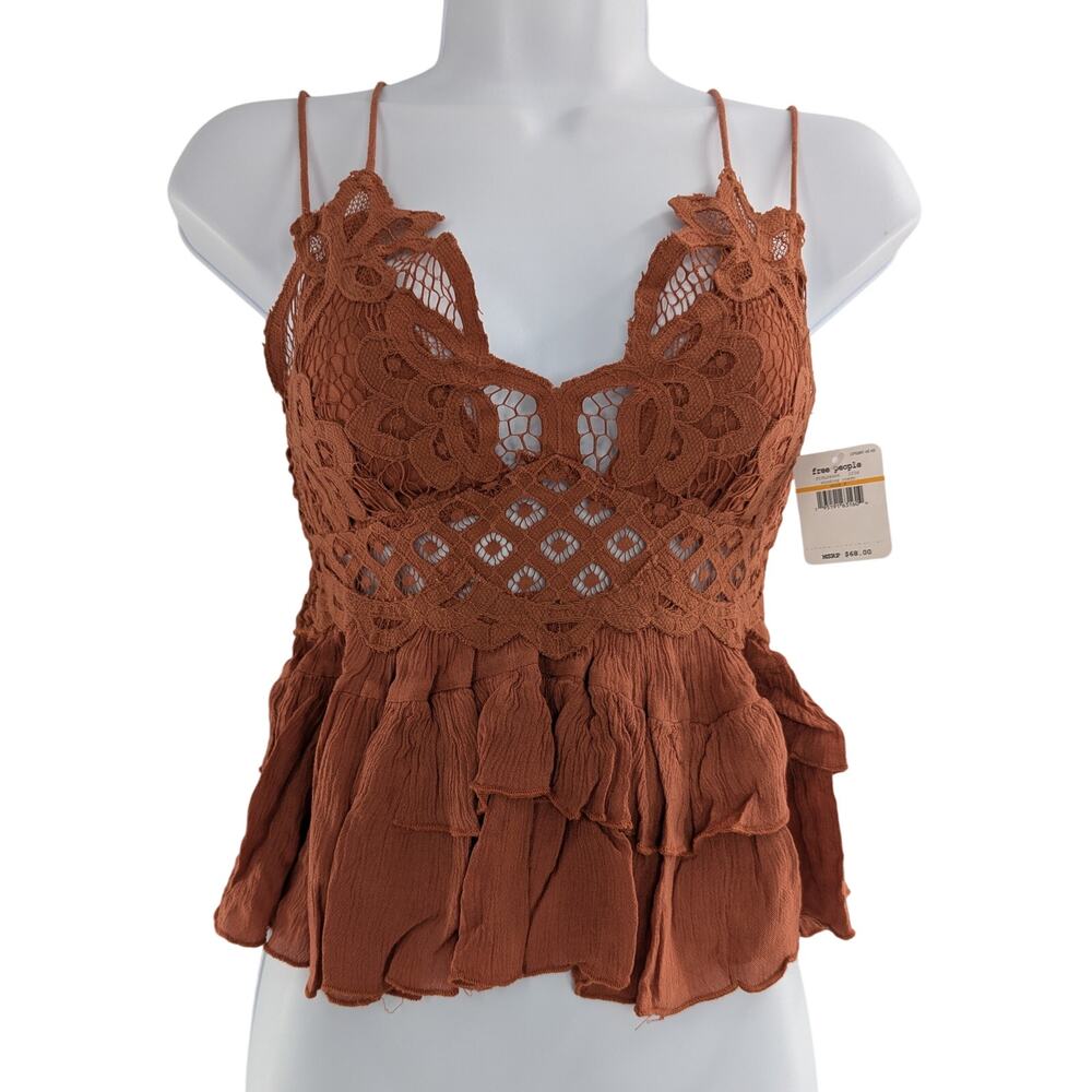 Free People Adella Lace Camisole Top Size Small - Picture 5 of 11